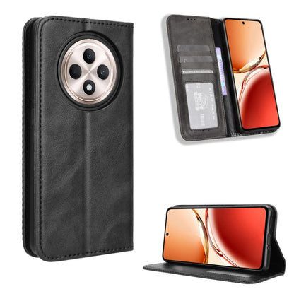 Magnetic Buckle Retro Texture Leather Phone Case, For OPPO A3x 5G India, For OPPO Reno12 F 5G, For OPPO Reno11 PJH110, For OPPO Reno12 Pro 5G Global, For OPPO Reno12 5G Global, For OPPO F27 Pro 5G / F27 Pro+ 5G