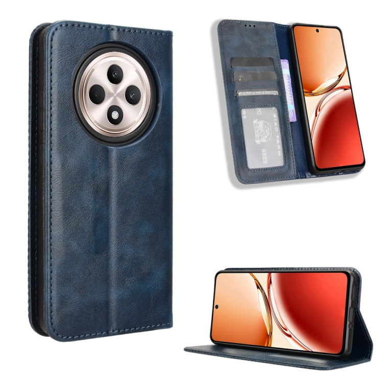 Magnetic Buckle Retro Texture Leather Phone Case, For OPPO A3x 5G India, For OPPO Reno12 F 5G, For OPPO Reno11 PJH110, For OPPO Reno12 Pro 5G Global, For OPPO Reno12 5G Global, For OPPO F27 Pro 5G / F27 Pro+ 5G
