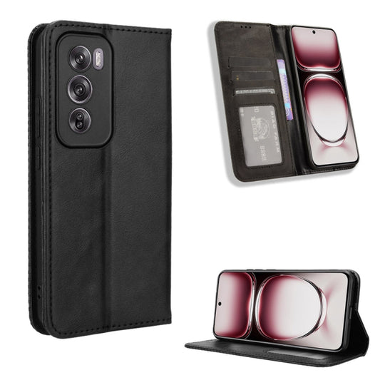 Magnetic Buckle Retro Texture Leather Phone Case, For OPPO Reno12 Pro 5G Global, For OPPO Reno12 5G Global, For OPPO F27 Pro 5G / F27 Pro+ 5G, For OPPO A60 4G, For OPPO A3 Pro 5G, For OPPO A3 Pro 5G Global