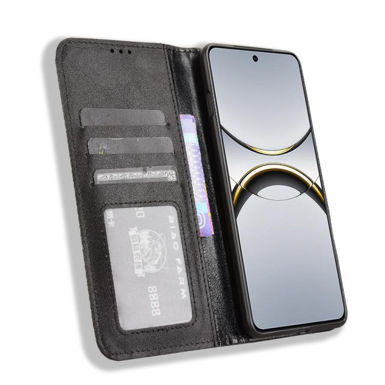 Magnetic Buckle Retro Texture Leather Phone Case, For OPPO Find X8 Pro, For OPPO Reno9 A / Reno7 A