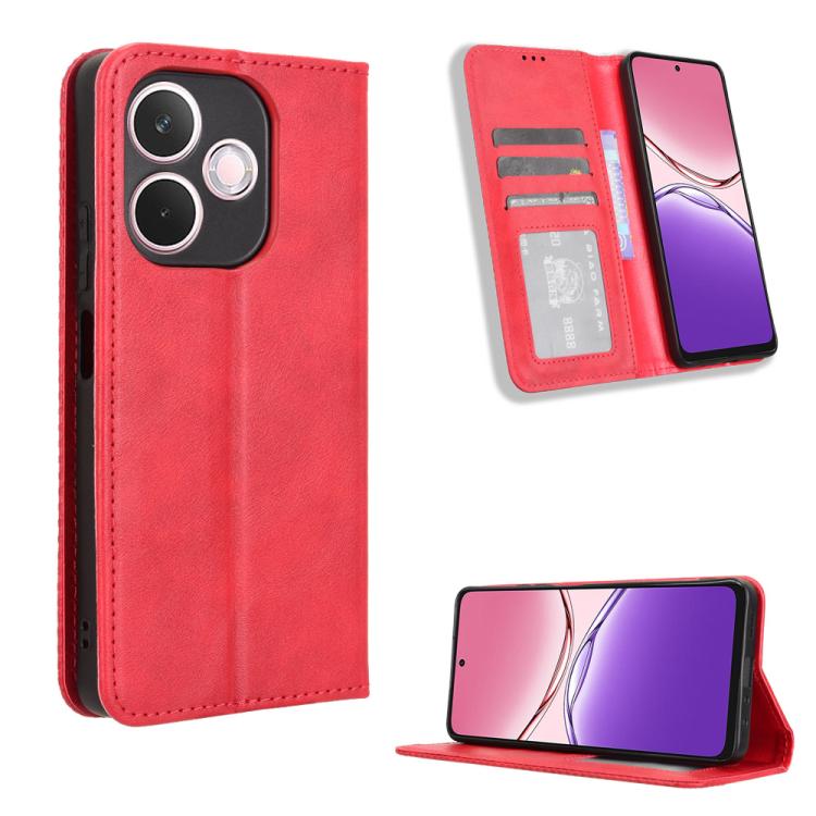 Magnetic Buckle Retro Texture Leather Phone Case, For OPPO Find X8 Ultra 5G, For OPPO F29 Pro 5G, For OPPO F29 5G Global, For OPPO A5 Pro Global, For OPPO Reno13 Pro 5G Global, For OPPO Reno13 5G Global