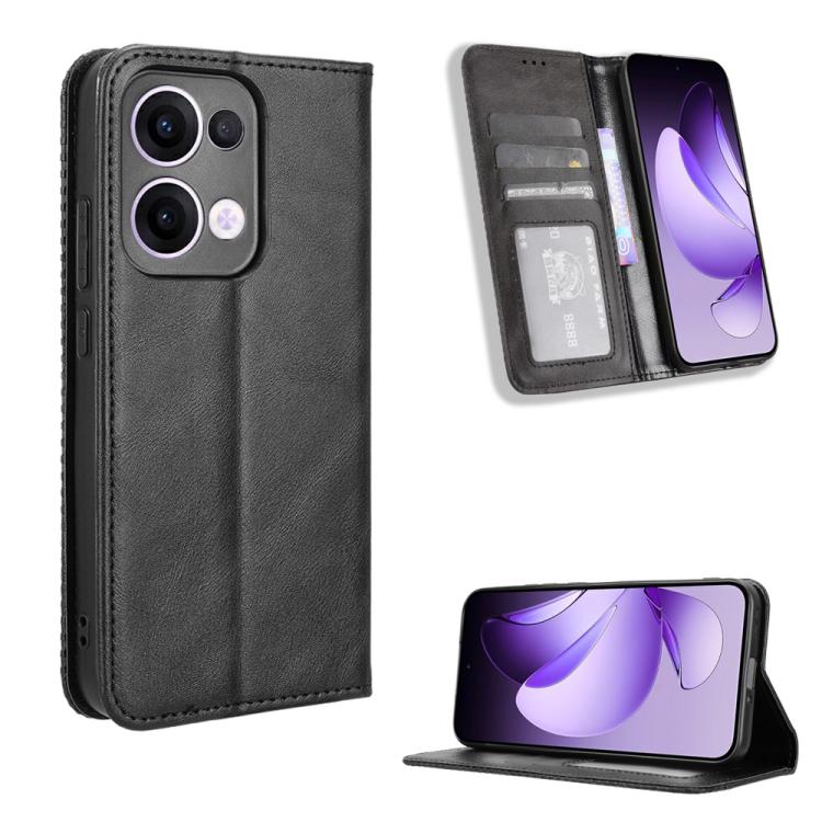 Magnetic Buckle Retro Texture Leather Phone Case, For OPPO A5 Pro Global, For OPPO Reno13 Pro 5G Global, For OPPO Reno13 5G Global, For OPPO Reno13 F 4G / 5G, For OPPO Find X8, For OPPO K12X 5G / OnePlus Nord CE4 Lite 5G