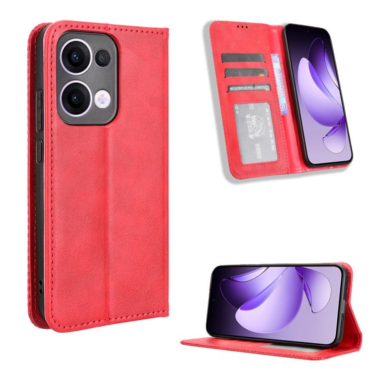 Magnetic Buckle Retro Texture Leather Phone Case, For OPPO A5 Pro Global, For OPPO Reno13 Pro 5G Global, For OPPO Reno13 5G Global, For OPPO Reno13 F 4G / 5G, For OPPO Find X8, For OPPO K12X 5G / OnePlus Nord CE4 Lite 5G