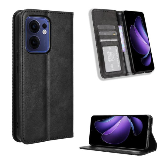 Magnetic Buckle Retro Texture Leather Phone Case, For OPPO Reno13 F 4G / 5G, For OPPO Find X8, For OPPO K12X 5G / OnePlus Nord CE4 Lite 5G, For OPPO A3x 5G India, For OPPO Reno12 F 5G, For OPPO Reno11 PJH110