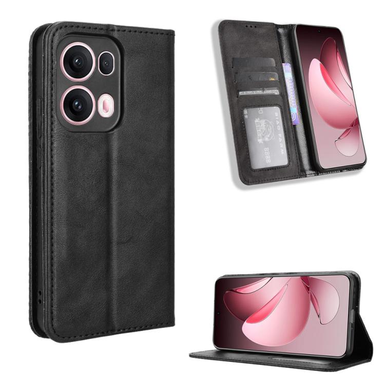 Magnetic Buckle Retro Texture Leather Phone Case, For OPPO A5 Pro Global, For OPPO Reno13 Pro 5G Global, For OPPO Reno13 5G Global, For OPPO Reno13 F 4G / 5G, For OPPO Find X8, For OPPO K12X 5G / OnePlus Nord CE4 Lite 5G