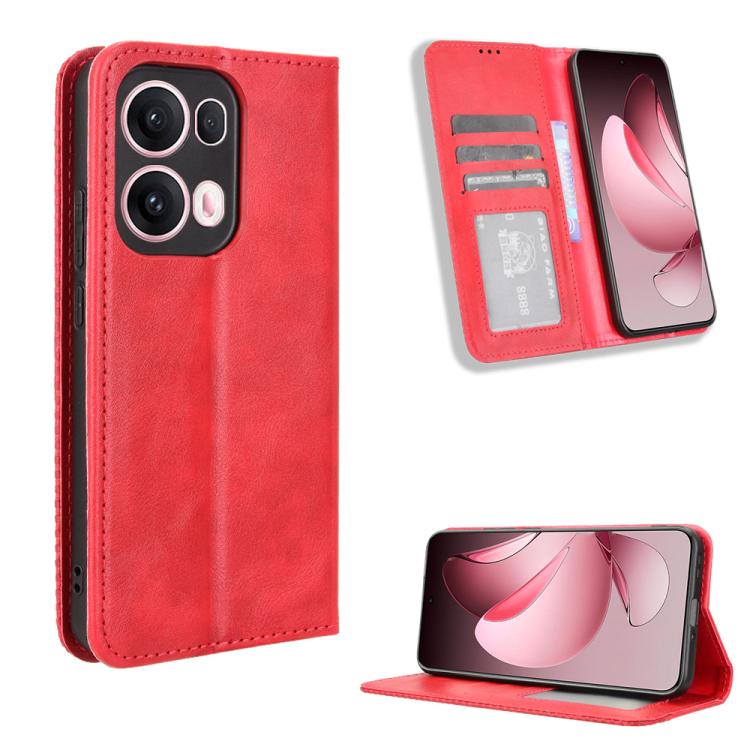 Magnetic Buckle Retro Texture Leather Phone Case, For OPPO A5 Pro Global, For OPPO Reno13 Pro 5G Global, For OPPO Reno13 5G Global, For OPPO Reno13 F 4G / 5G, For OPPO Find X8, For OPPO K12X 5G / OnePlus Nord CE4 Lite 5G