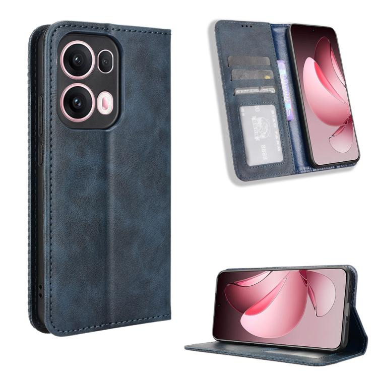 Magnetic Buckle Retro Texture Leather Phone Case, For OPPO A5 Pro Global, For OPPO Reno13 Pro 5G Global, For OPPO Reno13 5G Global, For OPPO Reno13 F 4G / 5G, For OPPO Find X8, For OPPO K12X 5G / OnePlus Nord CE4 Lite 5G