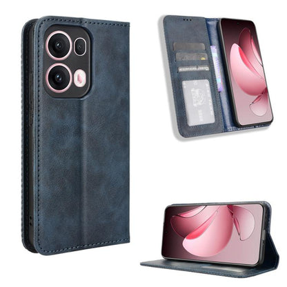 Magnetic Buckle Retro Texture Leather Phone Case, For OPPO A5 Pro Global, For OPPO Reno13 Pro 5G Global, For OPPO Reno13 5G Global, For OPPO Reno13 F 4G / 5G, For OPPO Find X8, For OPPO K12X 5G / OnePlus Nord CE4 Lite 5G