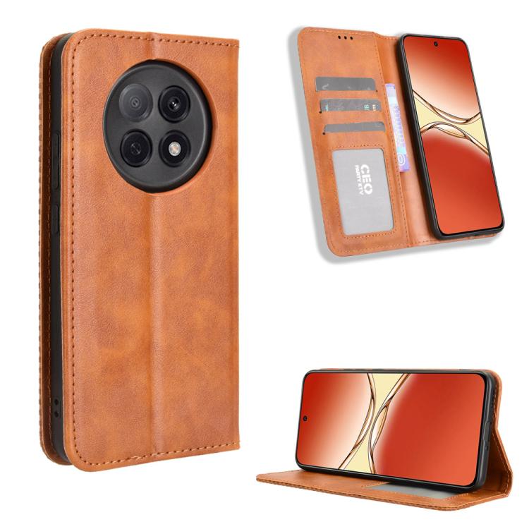 Magnetic Buckle Retro Texture Leather Phone Case, For OPPO Find X8 Ultra 5G, For OPPO F29 Pro 5G, For OPPO F29 5G Global, For OPPO A5 Pro Global, For OPPO Reno13 Pro 5G Global, For OPPO Reno13 5G Global