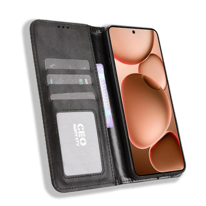 Magnetic Buckle Retro Texture Leather Phone Case, For OPPO Find X8 Ultra 5G, For OPPO F29 Pro 5G, For OPPO F29 5G Global, For OPPO A5 Pro Global, For OPPO Reno13 Pro 5G Global, For OPPO Reno13 5G Global