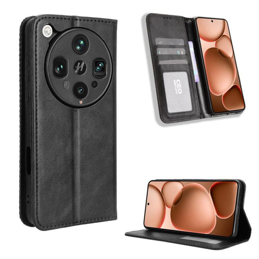 Magnetic Buckle Retro Texture Leather Phone Case, For OPPO Find X8 Ultra 5G, For OPPO F29 Pro 5G, For OPPO F29 5G Global, For OPPO A5 Pro Global, For OPPO Reno13 Pro 5G Global, For OPPO Reno13 5G Global