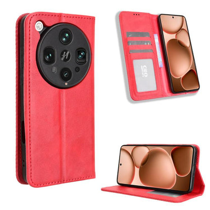 Magnetic Buckle Retro Texture Leather Phone Case, For OPPO Find X8 Ultra 5G, For OPPO F29 Pro 5G, For OPPO F29 5G Global, For OPPO A5 Pro Global, For OPPO Reno13 Pro 5G Global, For OPPO Reno13 5G Global