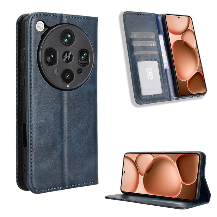 Magnetic Buckle Retro Texture Leather Phone Case, For OPPO Find X8 Ultra 5G, For OPPO F29 Pro 5G, For OPPO F29 5G Global, For OPPO A5 Pro Global, For OPPO Reno13 Pro 5G Global, For OPPO Reno13 5G Global