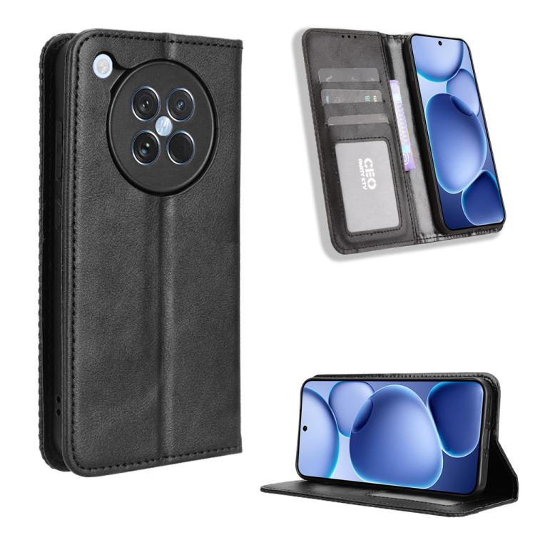 Magnetic Buckle Retro Texture Leather Phone Case, For OPPO A5x 4G / 5G Global, For OPPO A5 4G / 5G Global, For OPPO Reno14 5G Global, For OPPO K13 5G, For OPPO Find X8s+ 5G, For OPPO Find X8s 5G