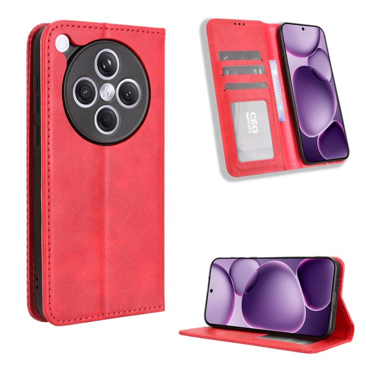 Magnetic Buckle Retro Texture Leather Phone Case, For OPPO A5x 4G / 5G Global, For OPPO A5 4G / 5G Global, For OPPO Reno14 5G Global, For OPPO K13 5G, For OPPO Find X8s+ 5G, For OPPO Find X8s 5G