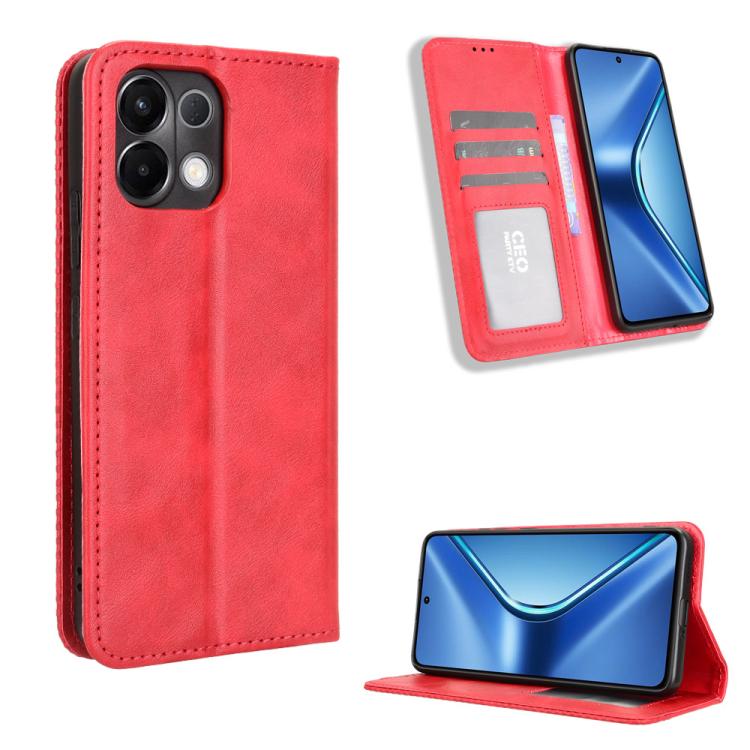 Magnetic Buckle Retro Texture Leather Phone Case, For OPPO A5x 4G / 5G Global, For OPPO A5 4G / 5G Global, For OPPO Reno14 5G Global, For OPPO K13 5G, For OPPO Find X8s+ 5G, For OPPO Find X8s 5G