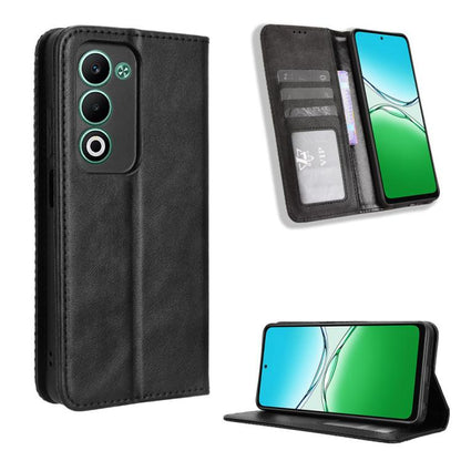 Magnetic Buckle Retro Texture Leather Phone Case, For OPPO A5x 4G / 5G Global, For OPPO A5 4G / 5G Global, For OPPO Reno14 5G Global, For OPPO K13 5G, For OPPO Find X8s+ 5G, For OPPO Find X8s 5G