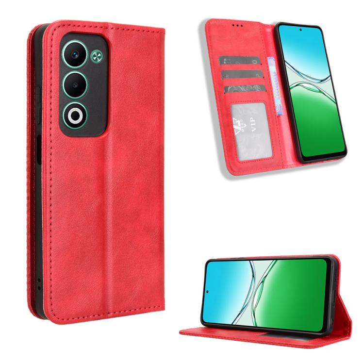 Magnetic Buckle Retro Texture Leather Phone Case, For OPPO A5x 4G / 5G Global, For OPPO A5 4G / 5G Global, For OPPO Reno14 5G Global, For OPPO K13 5G, For OPPO Find X8s+ 5G, For OPPO Find X8s 5G