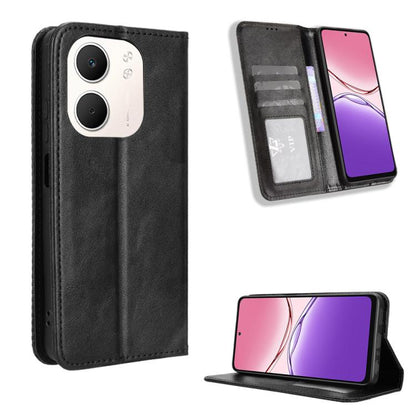 Magnetic Buckle Retro Texture Leather Phone Case, For OPPO A5x 4G / 5G Global, For OPPO A5 4G / 5G Global, For OPPO Reno14 5G Global, For OPPO K13 5G, For OPPO Find X8s+ 5G, For OPPO Find X8s 5G