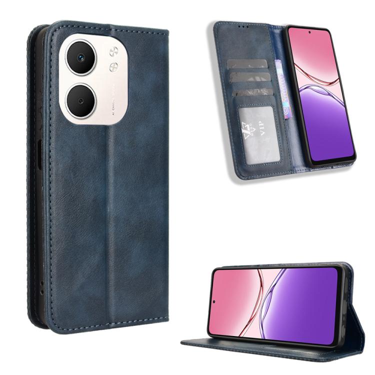 Magnetic Buckle Retro Texture Leather Phone Case, For OPPO A5x 4G / 5G Global, For OPPO A5 4G / 5G Global, For OPPO Reno14 5G Global, For OPPO K13 5G, For OPPO Find X8s+ 5G, For OPPO Find X8s 5G