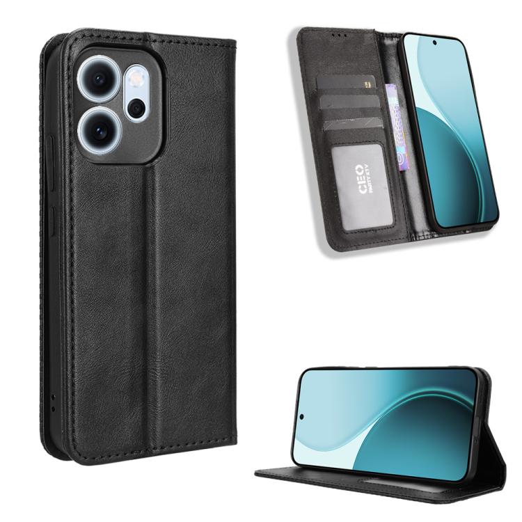 Magnetic Buckle Retro Texture Leather Phone Case, For OPPO Find X9, For OPPO A6 Pro 4G / 5G Global / F31 5G, For OPPO A6 Max 5G / F31 Pro+ 5G, For OPPO F31 Pro 5G, For OPPO Find X9 Pro, For OPPO Reno14 F 5G