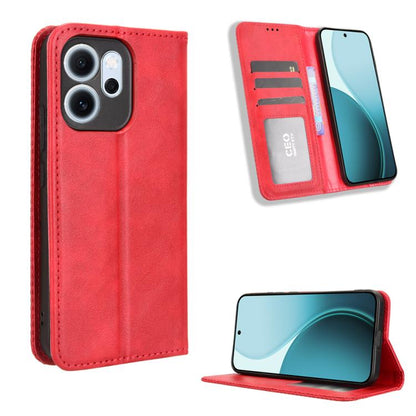 Magnetic Buckle Retro Texture Leather Phone Case, For OPPO Find X9, For OPPO A6 Pro 4G / 5G Global / F31 5G, For OPPO A6 Max 5G / F31 Pro+ 5G, For OPPO F31 Pro 5G, For OPPO Find X9 Pro, For OPPO Reno14 F 5G