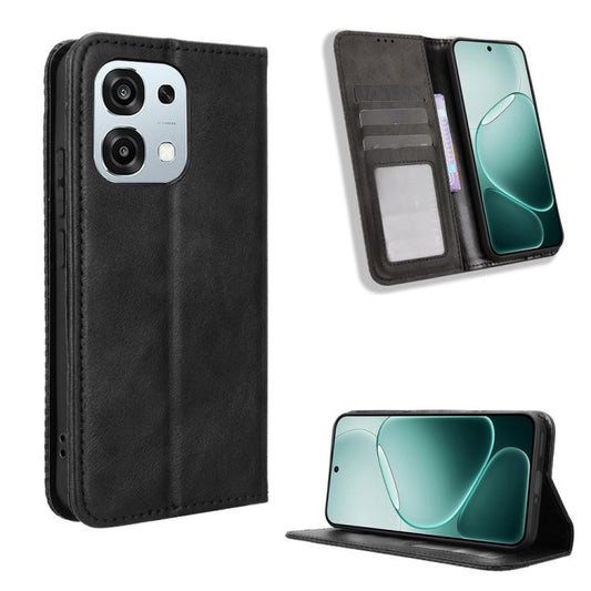 Magnetic Buckle Retro Texture Leather Phone Case, For OPPO A6 Pro 4G / 5G Global / F31 5G, For OPPO A6 Max 5G / F31 Pro+ 5G, For OPPO F31 Pro 5G, For OPPO Find X9 Pro, For OPPO Reno14 F 5G, For OPPO A5x 4G / 5G Global