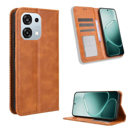 Magnetic Buckle Retro Texture Leather Phone Case, For OPPO Find X9, For OPPO A6 Pro 4G / 5G Global / F31 5G, For OPPO A6 Max 5G / F31 Pro+ 5G, For OPPO F31 Pro 5G, For OPPO Find X9 Pro, For OPPO Reno14 F 5G