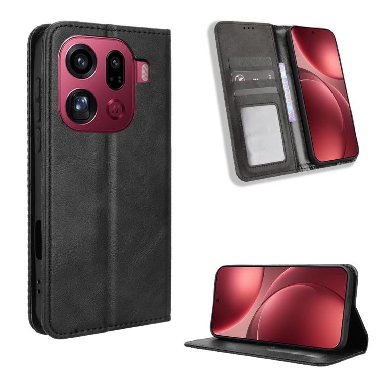 Magnetic Buckle Retro Texture Leather Phone Case, For OPPO Find X9, For OPPO A6 Pro 4G / 5G Global / F31 5G, For OPPO A6 Max 5G / F31 Pro+ 5G, For OPPO F31 Pro 5G, For OPPO Find X9 Pro, For OPPO Reno14 F 5G
