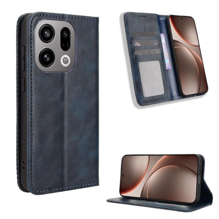 Magnetic Buckle Retro Texture Leather Phone Case, For OPPO Find X9, For OPPO A6 Pro 4G / 5G Global / F31 5G, For OPPO A6 Max 5G / F31 Pro+ 5G, For OPPO F31 Pro 5G, For OPPO Find X9 Pro, For OPPO Reno14 F 5G