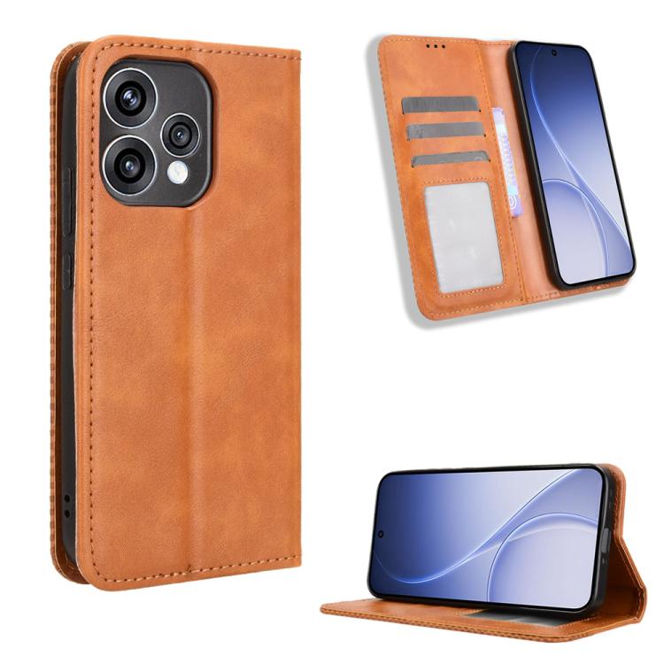 Magnetic Buckle Retro Texture Leather Phone Case, For OPPO A6s 5G / A6 5G Global, For OPPO Reno15 F 5G, For OPPO Reno15 Pro Max 5G Global, For OPPO Reno15 5G Global / 15c, For OPPO A6x 5G / 4G, For OPPO Reno15 Pro 5G Global