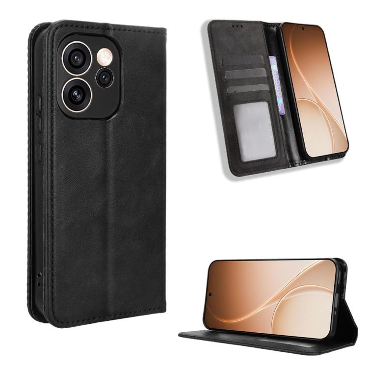 Magnetic Buckle Retro Texture Leather Phone Case, For OPPO A6s 5G / A6 5G Global, For OPPO Reno15 F 5G, For OPPO Reno15 Pro Max 5G Global, For OPPO Reno15 5G Global / 15c, For OPPO A6x 5G / 4G, For OPPO Reno15 Pro 5G Global