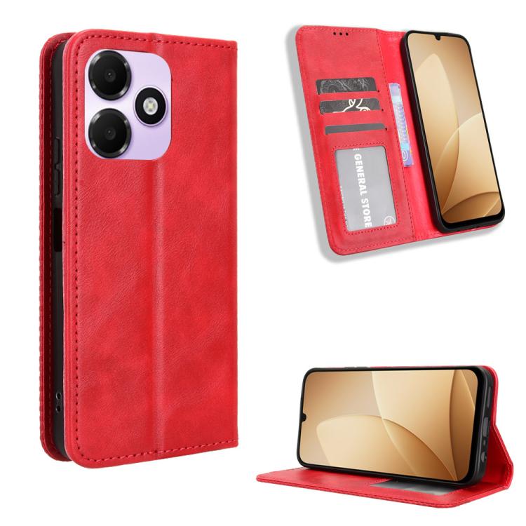 Magnetic Buckle Retro Texture Leather Phone Case, For OPPO A6c 4G / A6t / A6t Pro, For OPPO A6s 5G / A6 5G Global, For OPPO Reno15 Pro Max 5G Global, For OPPO Reno15 5G Global / 15c, For OPPO A6x 5G / 4G, For OPPO Reno15 Pro 5G Global