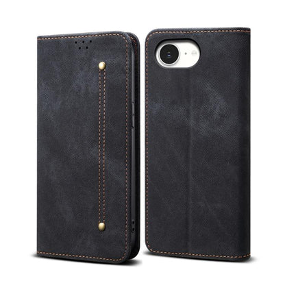 Denim Texture Casual Style Horizontal Flip Leather Case