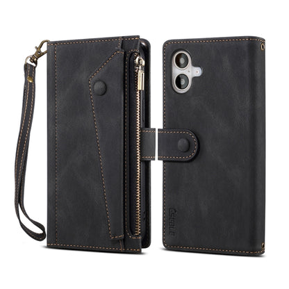 ESEBLE Retro Frosted RFID Flip Leather Phone Case