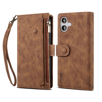 ESEBLE Retro Frosted RFID Flip Leather Phone Case