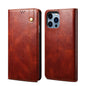 Oil Wax Crazy Horse Texture Leather Phone Case