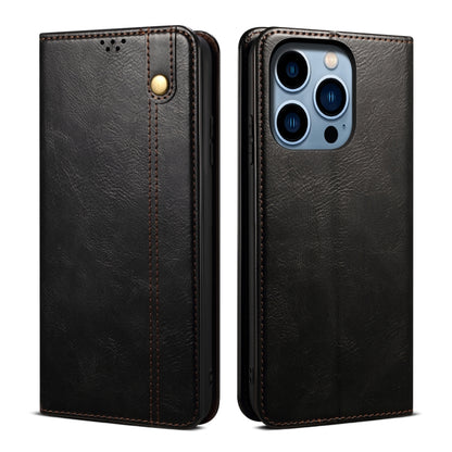 Oil Wax Crazy Horse Texture Leather Phone Case