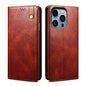 Oil Wax Crazy Horse Texture Leather Phone Case