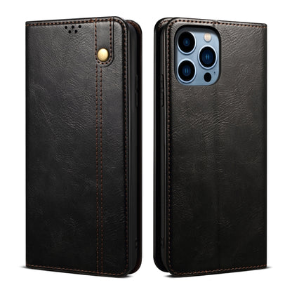 Oil Wax Crazy Horse Texture Leather Phone Case