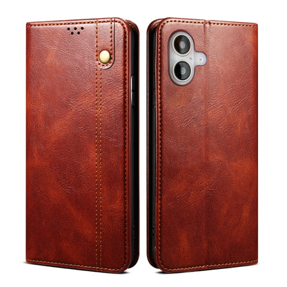 Oil Wax Crazy Horse Texture Leather Phone Case