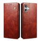 Oil Wax Crazy Horse Texture Leather Phone Case