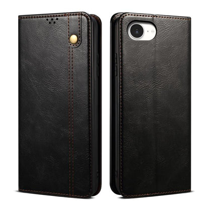 Oil Wax Crazy Horse Texture Leather Phone Case