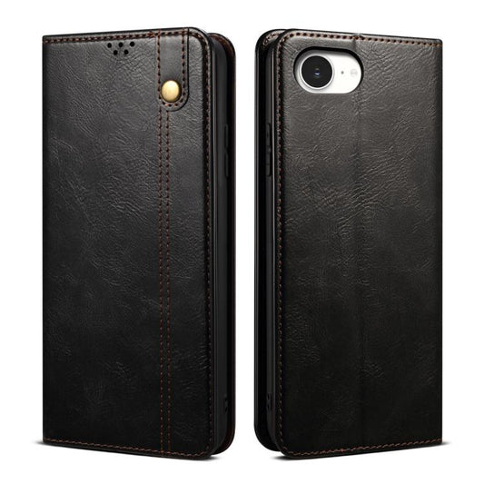 Oil Wax Crazy Horse Texture Leather Phone Case