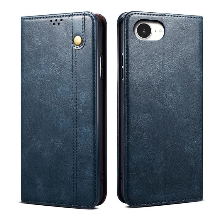 Oil Wax Crazy Horse Texture Leather Phone Case