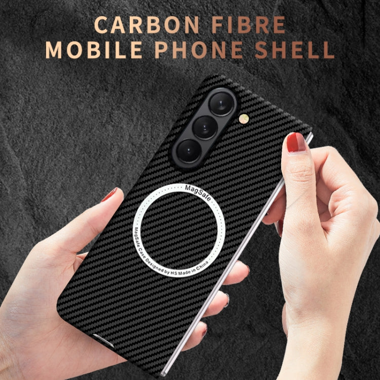 Carbon Fiber Texture MagSafe Magnetic Phone Case