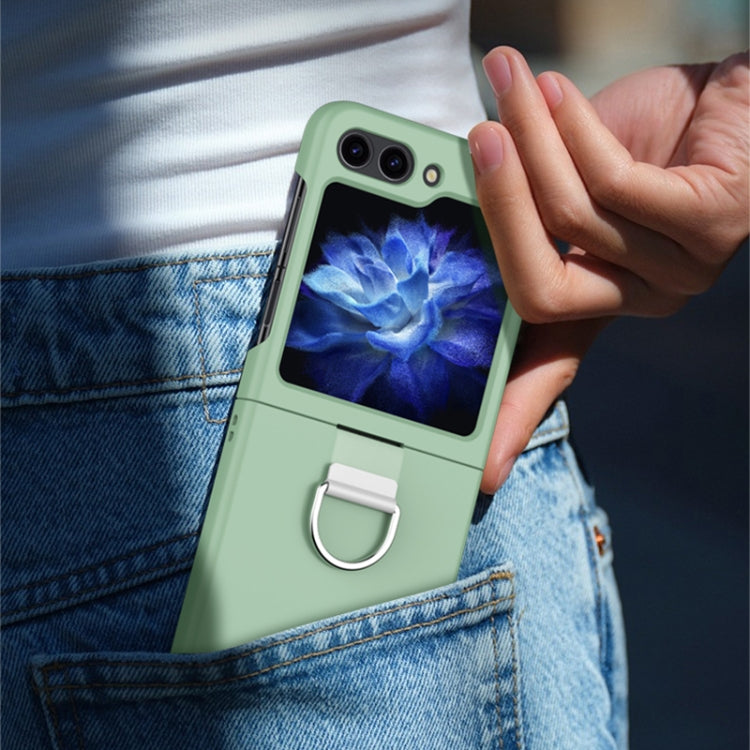 Skin Feel Silicone Foldable Phone Case with Ring