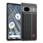 LC.IMEEKE 3 in 1 Carbon Fiber Texture Shockproof Phone Case