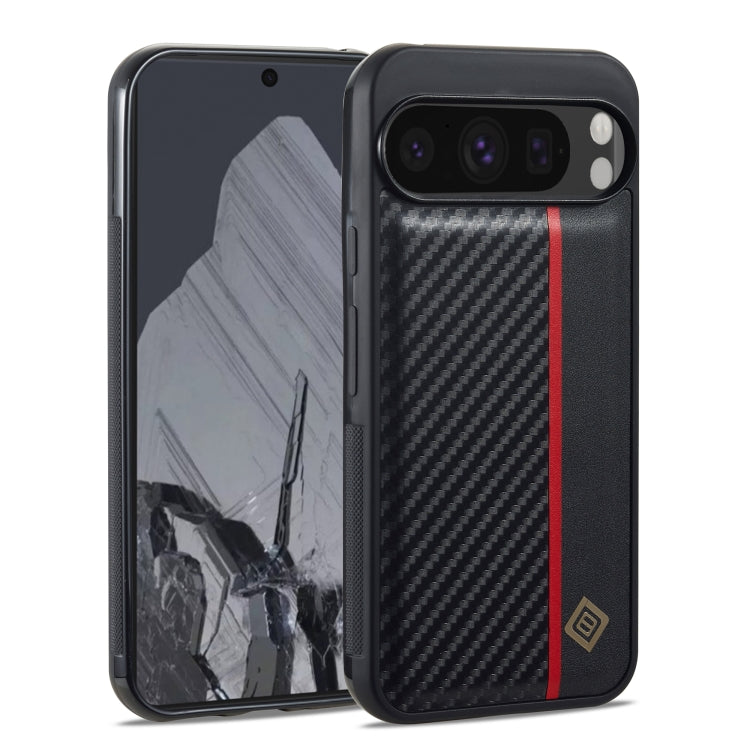 LC.IMEEKE 3 in 1 Carbon Fiber Texture Shockproof Phone Case