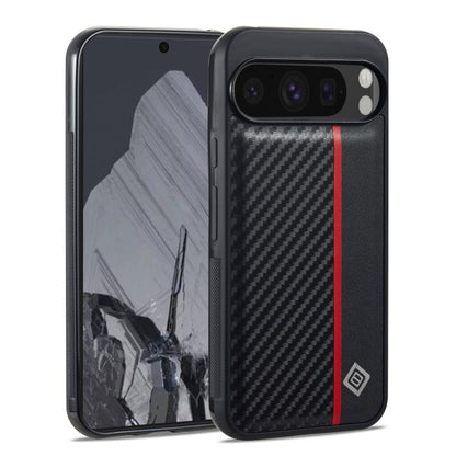 LC.IMEEKE 3 in 1 Carbon Fiber Texture Shockproof Phone Case, For Google Pixel 11 Pro XL, For Google Pixel 11 / 11 Pro, For Google Pixel 10 Pro XL, For Google Pixel 10 / 10 Pro, For Google Pixel 9a, For Google Pixel 9 Pro XL, For Google Pixel 9 / 9 Pro ...